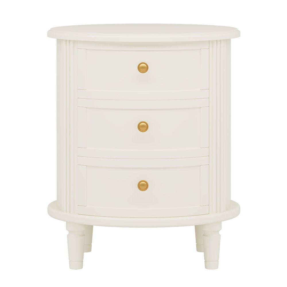 One Allium Way® Fully Assembled Farmhouse Nightstand with Spacious ...