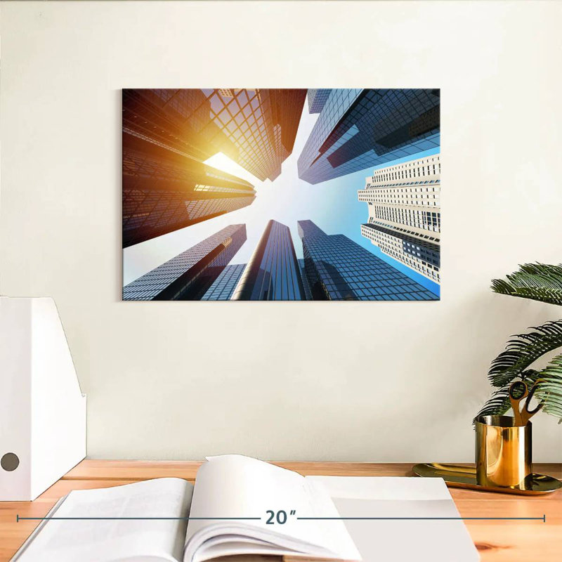 Bâtiments sous le soleil, H 8 po x l 12 po