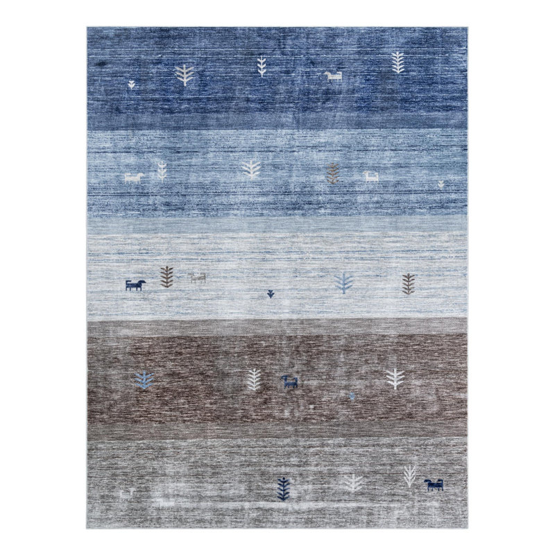 Keasya Ombre Indoor Rug, Rectangle 9'10" x 13'1"