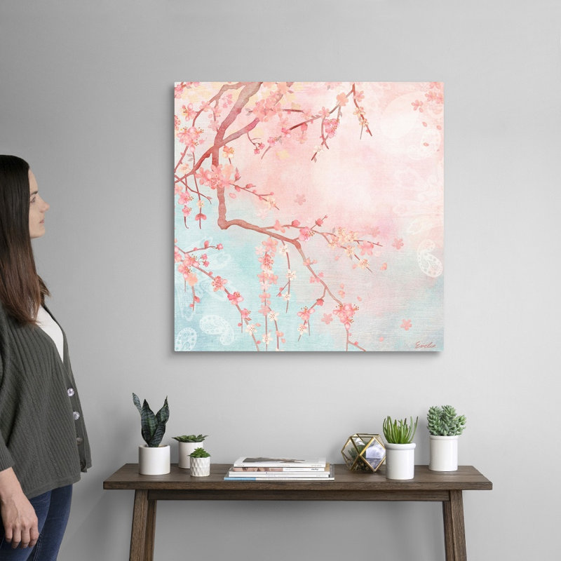 Art mural sur toile Sweet Cherry Blossoms IV, Toile tendue, H 30 po x l 30 po x P 1,25 po