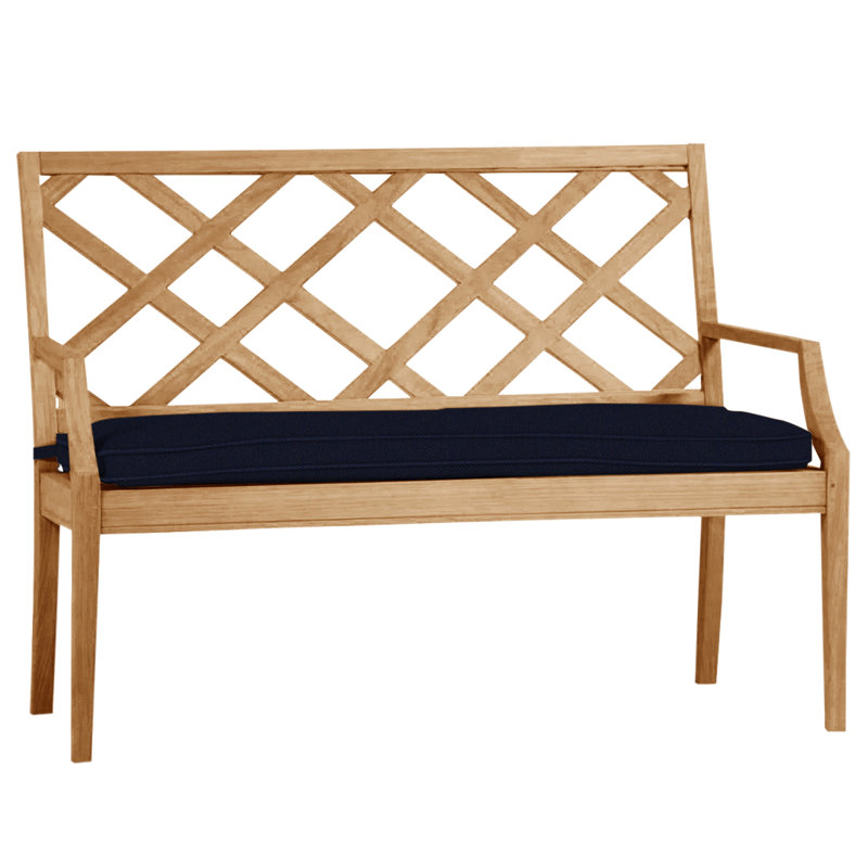 Banc en teck naturel Haley, Teck naturel, Lin marine, Pas de soudure