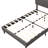 Isenberg Vella Upholstered Bookcase Platform Bed-122462503-122462496