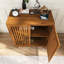 Buffet 31,5 "en bois de style campagnard avec tablette réglable