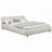 Low Platform Padded Bed-214314535