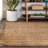 Eastmont Pata Hand Woven Chunky Jute with Fringe Natural Rug-1920324537