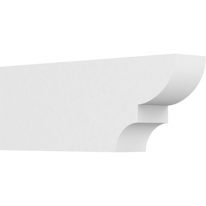 Queue de chevron standard en PVC de qualité architecturale Ridgewood, H 6 po x L 3 po x P 16 po
