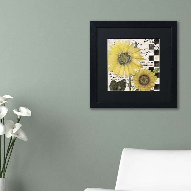 «Jadaya Late Summer I» par Color Bakery, impression encadrée, Blanc, H 16 po x l 16 po x P 0,5 po, Cadre noir