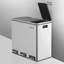 Ecology Steel Step On Multi-Compartment Rubbish & Recycling Bin - 54L