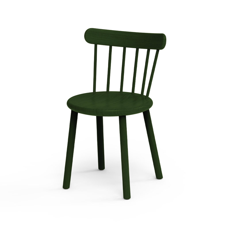 Ai Solid Wood Dining Chair, Green