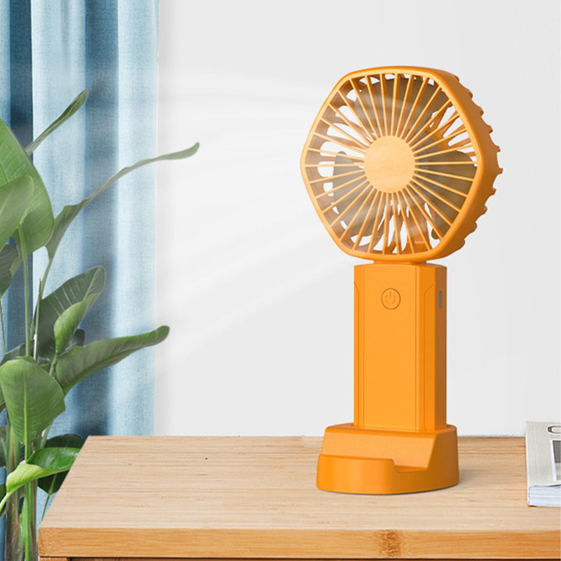 Ventilateur de bureau USB de petite taille et pratique, Orange