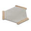 Aureole 8,66 po X 9,84 po Carreau de sol et mur hexagonal en porcelaine grise matte et brun (8,07 pieds carrés / caisse) - 18 feuilles