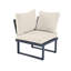 5-seat Outdoor Patio Lounge Set With Adjustable Recliners - Wpc Table, Side Shelves, Galvanized Iron Frame-1037987337