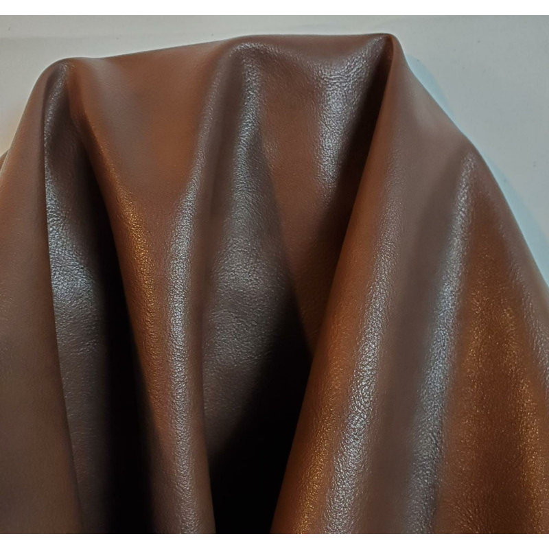 Faux Leather Fabric, Dark Brown