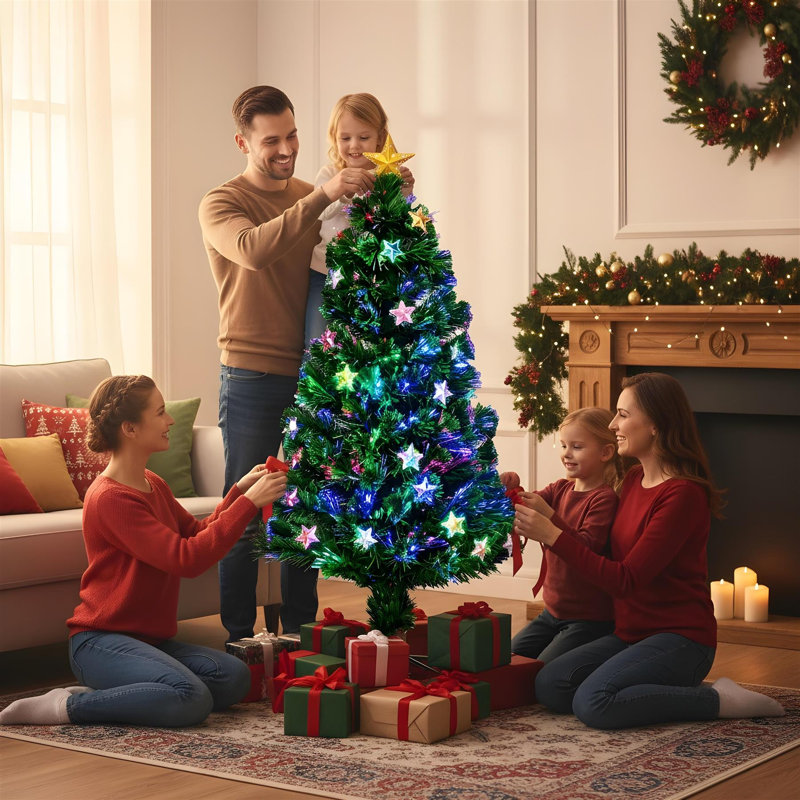 Lighted Artificial Christmas Tree, 3 ft.