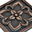 Crown Metal Antique Copper 9.5cm. x 9.5cm. Decorative Tile ( Pack of 4 Tiles )-103822511