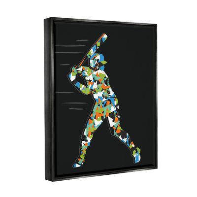 Joueur de baseball à motifs par Arrolynn Weiderhold - impression sur toile
