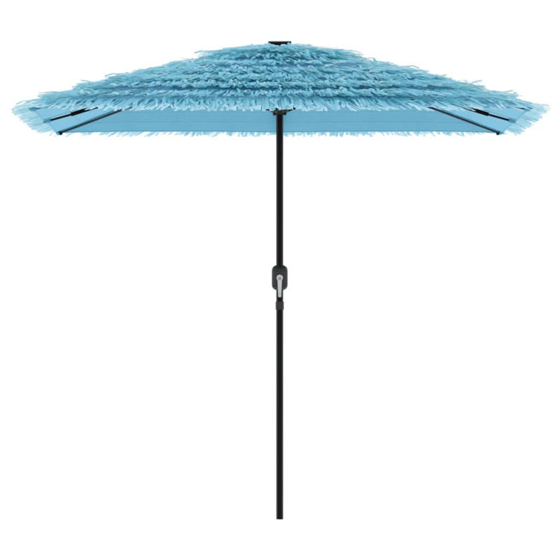 Beach Parasol, 248cm H x 248cm W x 248cm D, Blue / White / Grey