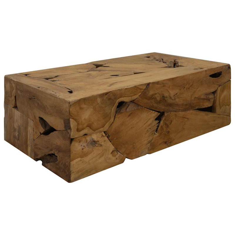 Moriaty Solid Wood Block Coffee Table