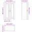 Vidaxl Kitchen Wall Cabinet High Gloss White 60 X 31 X 100 Cm-121218022-121218023
