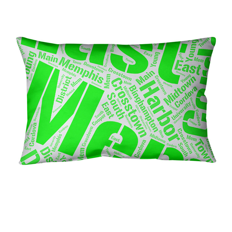 Coussin lombaire intérieur/extérieur memphis, Non, Vert