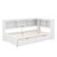 Lit de jour simple avec tiroirs, armoires et port USB-138074410