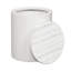 Table de bout Bettee Drum avec rangement - Blanc-2085749307