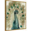 Impression sur toile encadrée sépia paon I par Grace Popp-109561643