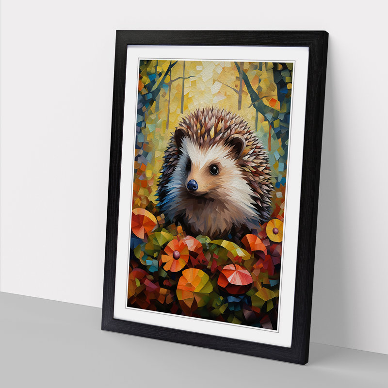 Hedgehog Cubism - Framed Print