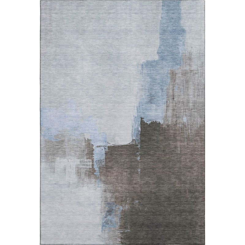 Premium Machine Washable Elize AMF1332 Abstract Rug, Rectangle 2'6" x 3'10"