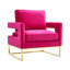 Fauteuil en velours l 33,5 po Isabel-147924722