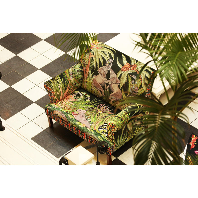 Ardmore 58" Limited Edition Rolled Arm Loveseat, Green Velvet