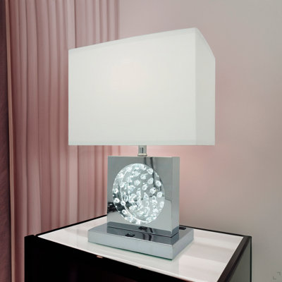 Abat-jour rectangulaire en cristal 1pc