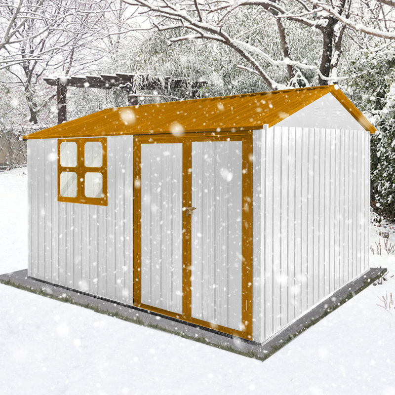 Abri de jardin en métal 10 pi x 8 pi avec fenêtre