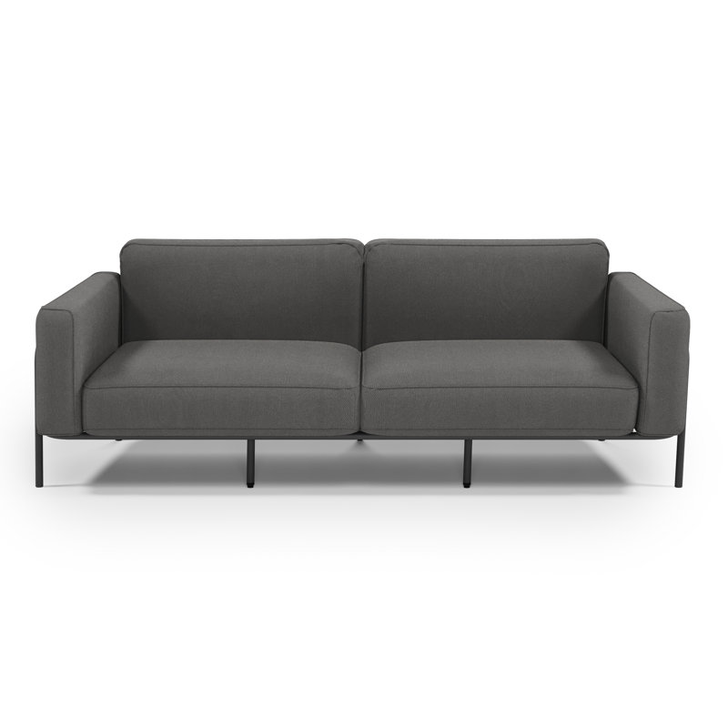 Allysun 214cm Wide Rectangle Metal Patio Sofa