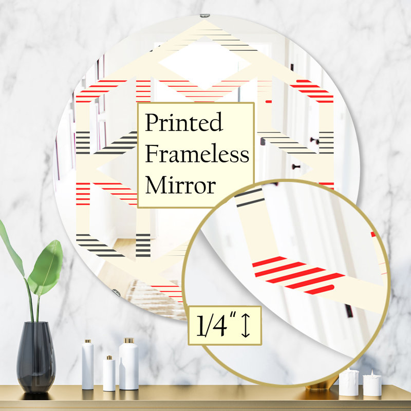 Miroir mural Hexagon Star, 31,5 po x 31,5 po