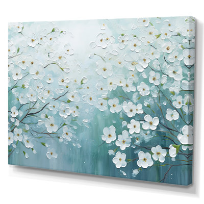 «Dogwood S Flowers Field Delight II», reproduction sur toile