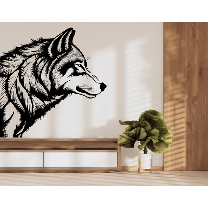 Wolf Wall Decal, Wolf Wall Art, Wolf Room Wall Decor Wolf Room Wall Sticker Wolf Wall Decor Animals Stickers Wild Pet Decals