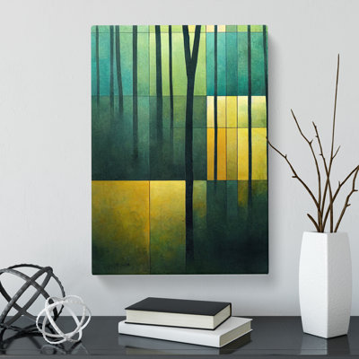 CAN-V0523-991X Forest Cubism Vol.2 - Wrapped Canvas Print