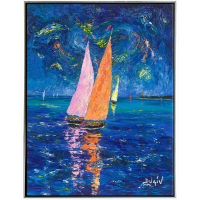 Deep Blue Sea, estampe numérique limitée sur toile par Duaiv, 20 x 24