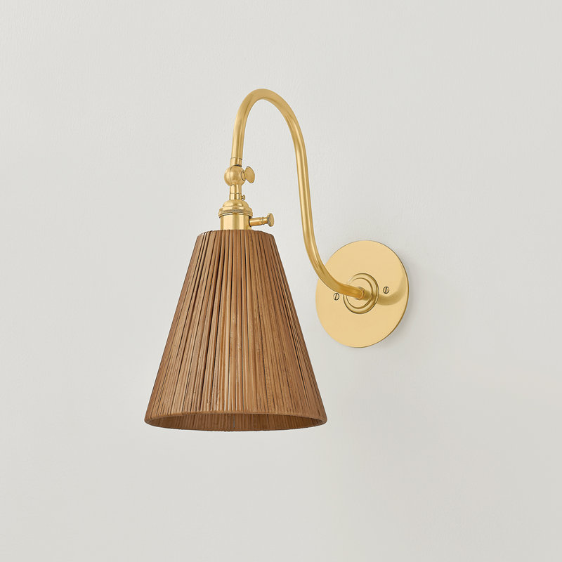 Ruthin Wall Sconce in Aged Brass