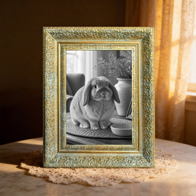 5" x 7" Antique Gold 3 PCS Photo Frame for Bedroom Shelf Styling Picture Frame