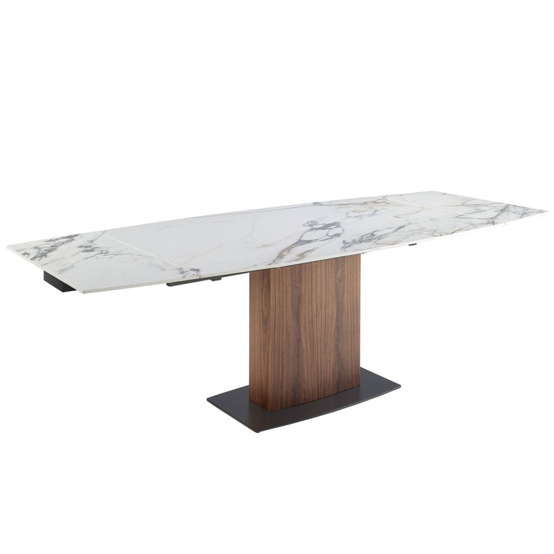 Extendable Marble Top Dining Table