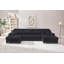 Canapé convertible en forme de U, tissu velours côtelé, canapé confortable de taille 4, fauteuil double salon