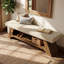 Upholstered Bench with Shoe Storage