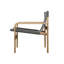 Fauteuil détachable et lavable en tissu de lin avec structure en bois massif, accoudoirs larges, design Mid-Century pour le salon, la chambre à coucher et le balcon-270028916-292231079