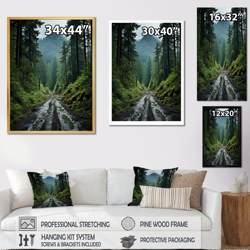États-Unis, États-Unis, National Forest, Washington I, reproduction d'art sur toile, H 40 po x l 30 po x P 1,5 po