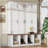 Farmhouse Hall Tree Combining Seating Bench, Shoe Cabinet, Hanging Rack And Storage Cabinets For Entryway And Living Room Organization-1942527699