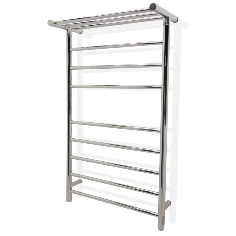 Traditional Towel Rail Towel Warmer, Polished Chrome