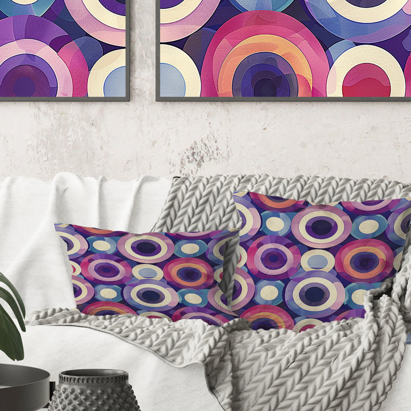 Coussin Retro Mid-Century, H 18 po x l 18 po
