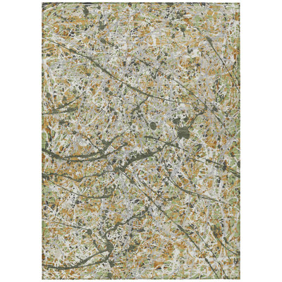 Machine Washable Indoor/Outdoor Jozwiak ACN2389 Abstract Rug